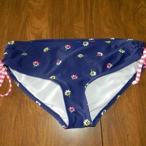 Old Navy XS Blue Flowers Bikini Bottom